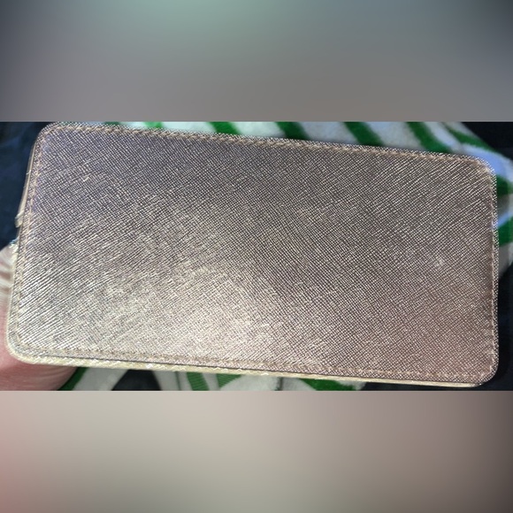 LOW START Kate Spade EUC Rose Gold Glitter Cosmetic Bag - Picture 3 of 5